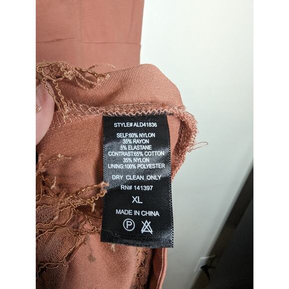 NWT ASTR the Label Coral Cedar Peeking Lace Bodycon Dress - Picture 10 of 11